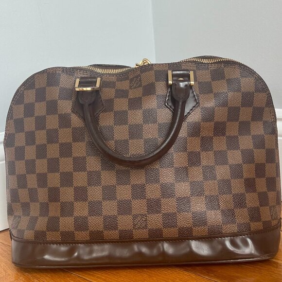 Louis Vuitton Alma PM Damier Ebene Bag with Padlock + Dustbag - Picture 5 of 16